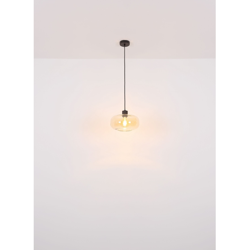 Globo - Подвесная люстра 1xE27/40W/230V диаметр 28 см прозрачный
