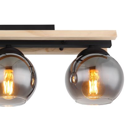 Globo - Припотолочная люстра 3xE27/25W/230V сосна