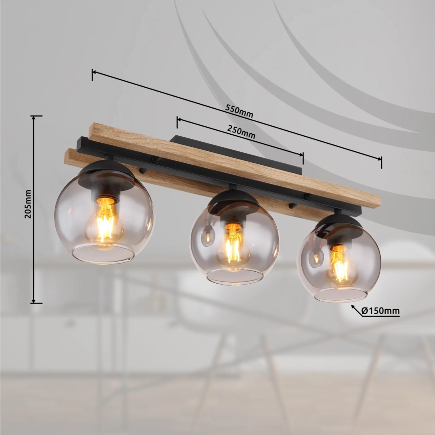 Globo - Пристельова люстра 3xE27/25W/230V