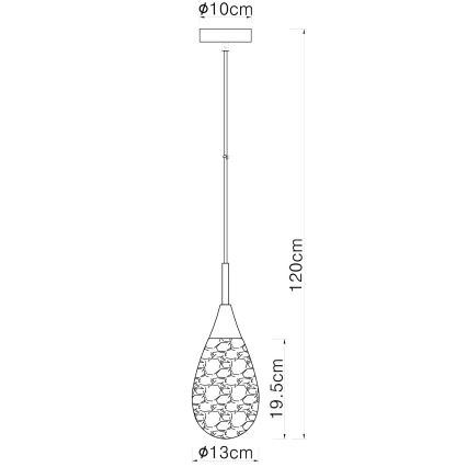 Globo - Підвісна люстра 1xE14/9W/230V