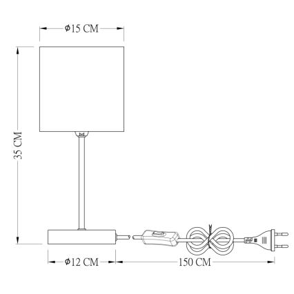 Globo - Настільна лампа 1xE14/25W/230V