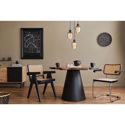 Globo - Підвісна люстра 3xE27/40W/230V діаметр 28,5 см чорний