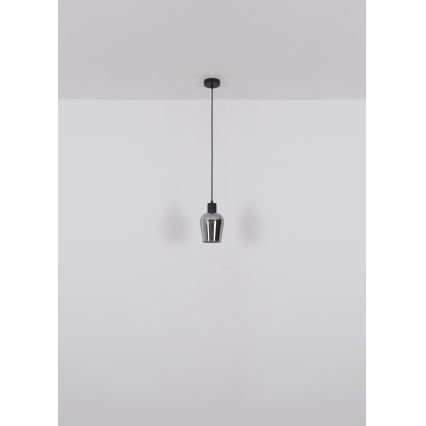 Globo - Підвісна люстра 1xE27/40W/230V діаметр 13,5 см чорний