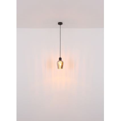 Globo - Підвісна люстра 1xE27/40W/230V діаметр 13,5 см чорний