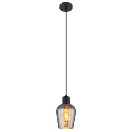 Globo - Подвесная люстра 1xE27/40W/230V диаметр 13,5 см черный