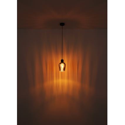 Globo - Подвесная люстра 1xE27/40W/230V диаметр 13,5 см черный