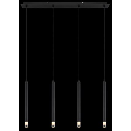 Globo - Підвісна люстра 4xG9/4W/230V чорний