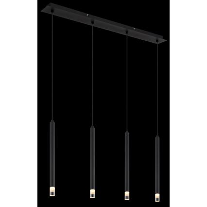 Globo - Подвесная люстра 4xG9/4W/230V черный