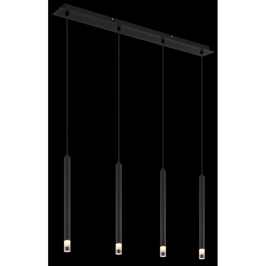 Globo - Подвесная люстра 4xG9/4W/230V черный