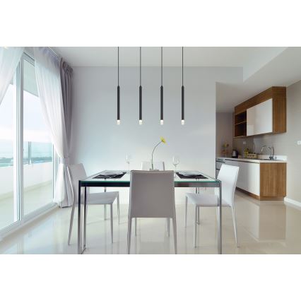 Globo - Подвесная люстра 4xG9/4W/230V черный