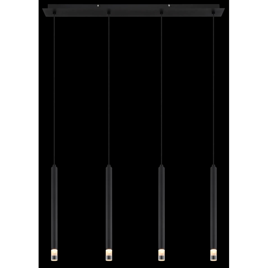 Globo - Подвесная люстра 4xG9/4W/230V черный