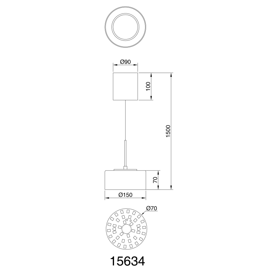 Globo - Світлодіодна підвісна люстра LED/6W/230V