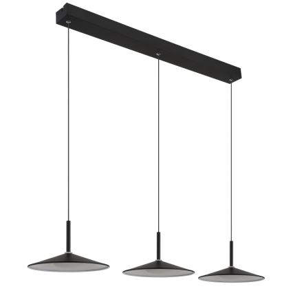 Globo - LED люстра на тросі LED/24W/230V 4000K чорна