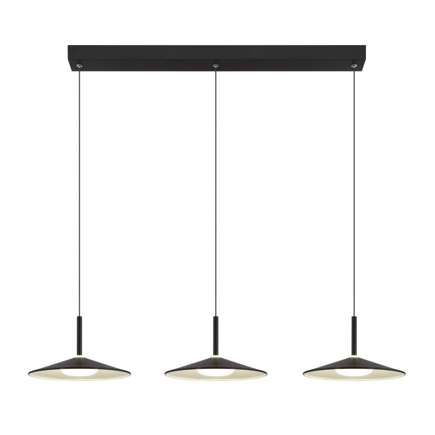 Globo - LED люстра на тросі LED/24W/230V 4000K чорна