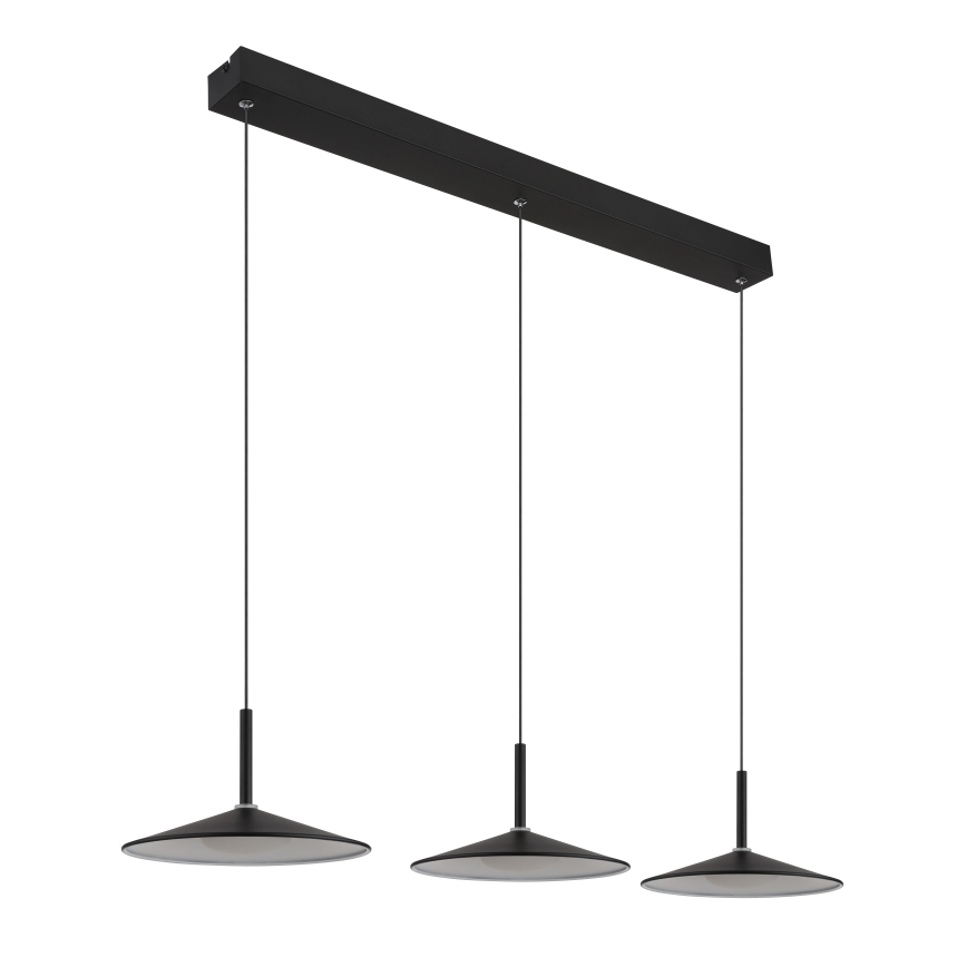 Globo - LED люстра на тросі LED/24W/230V 4000K чорна