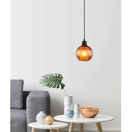 Globo - Подвесная люстра 1xE27/25W/230V диаметр 15 см медный