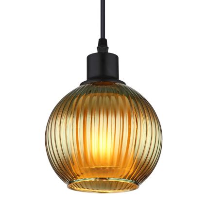 Globo - Подвесная люстра 1xE27/25W/230V диаметр 15 см зеленый