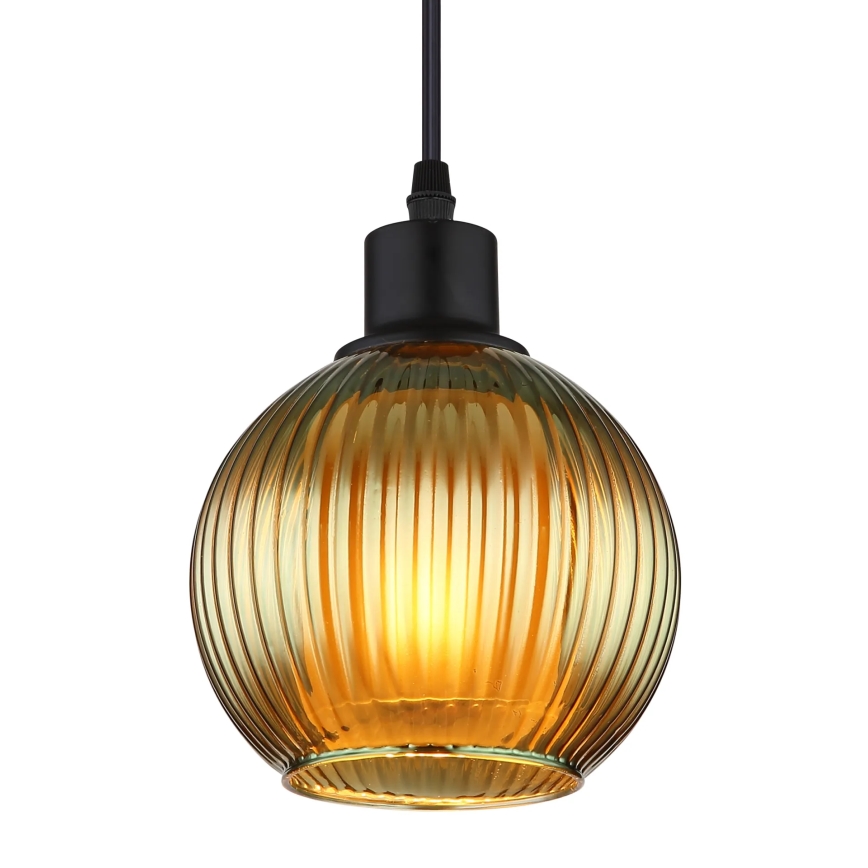 Globo - Подвесная люстра 1xE27/25W/230V диаметр 15 см зеленый