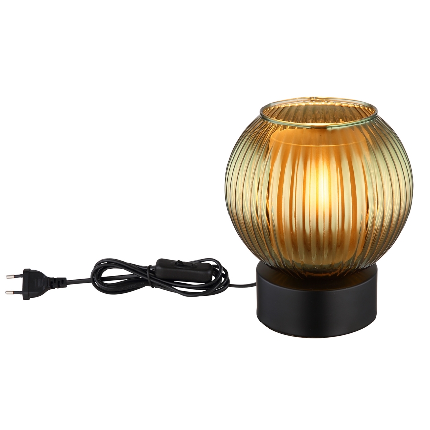 Globo - Настільна лампа 1xE27/25W/230V діаметр 15 см зелений