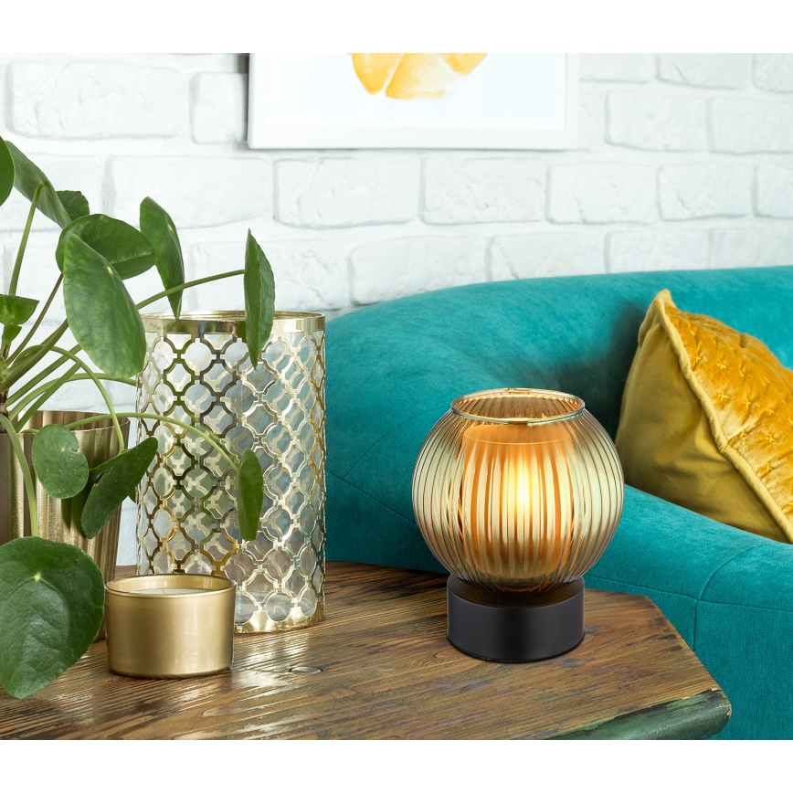 Globo - Настольная лампа 1xE27/25W/230V диаметр 15 см зеленый