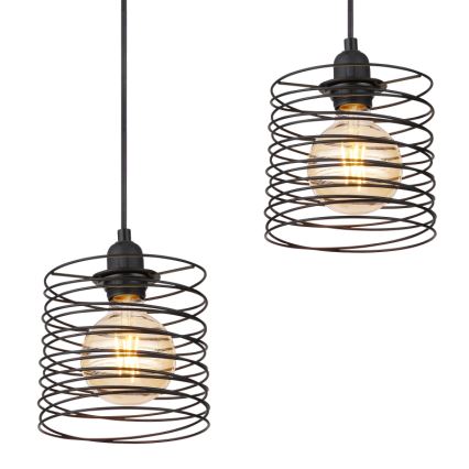 Globo 15640-4H - Люстра на тросе TILLY 4xE27/60W/230V чёрная