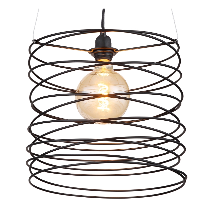 Globo 15640H - Люстра на тросі TILLY 1xE27/60W/230V чорна