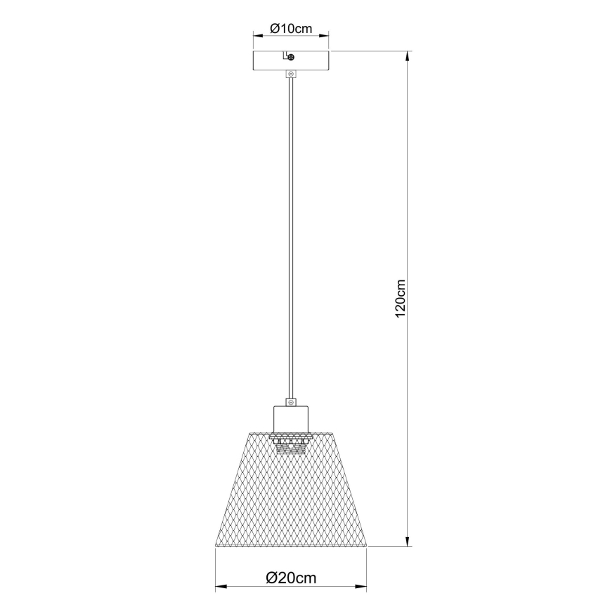 Globo - Підвісна люстра 1xE27/40W/230V діаметр 20 см