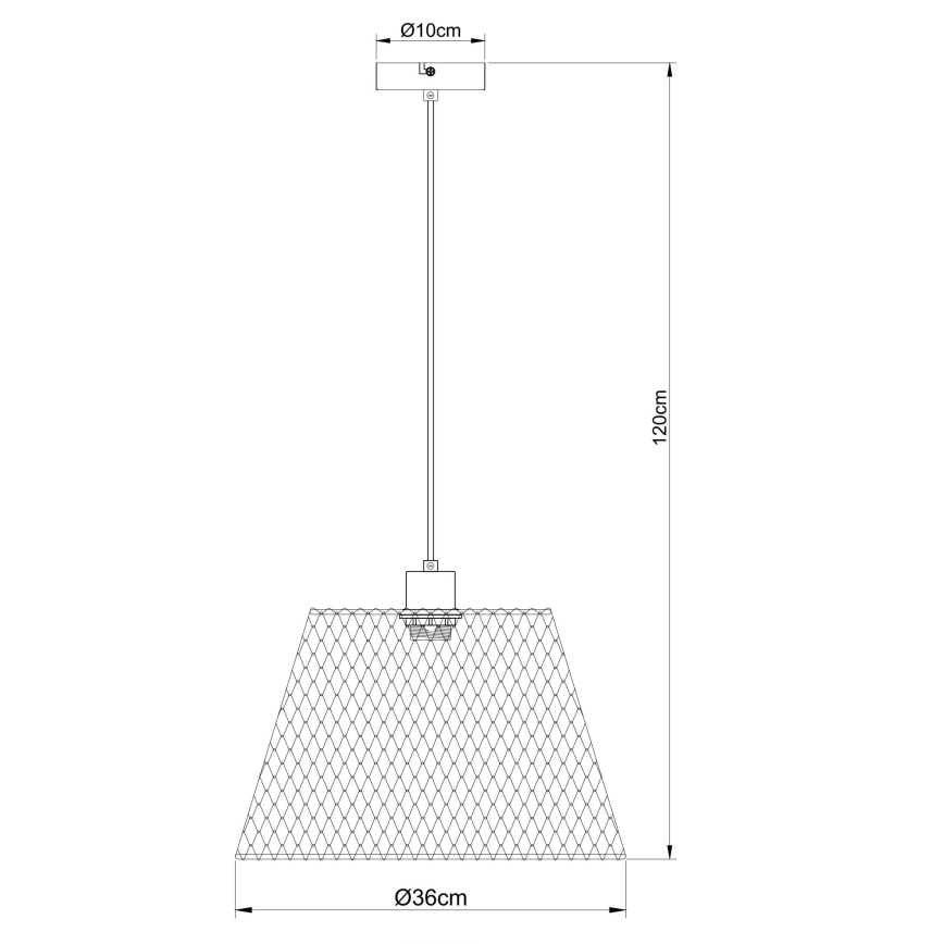 Globo - Подвесная люстра 1xE27/40W/230V диаметр 36 см