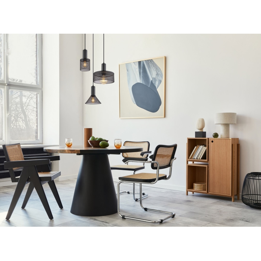 Globo - Підвісна люстра 3xE27/60W/230V чорний