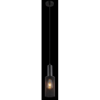 Globo - Подвесная люстра 1xE27/60W/230V черный