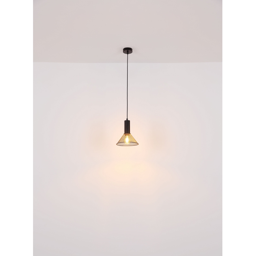 Globo - Підвісна люстра 1xE27/60W/230V чорний