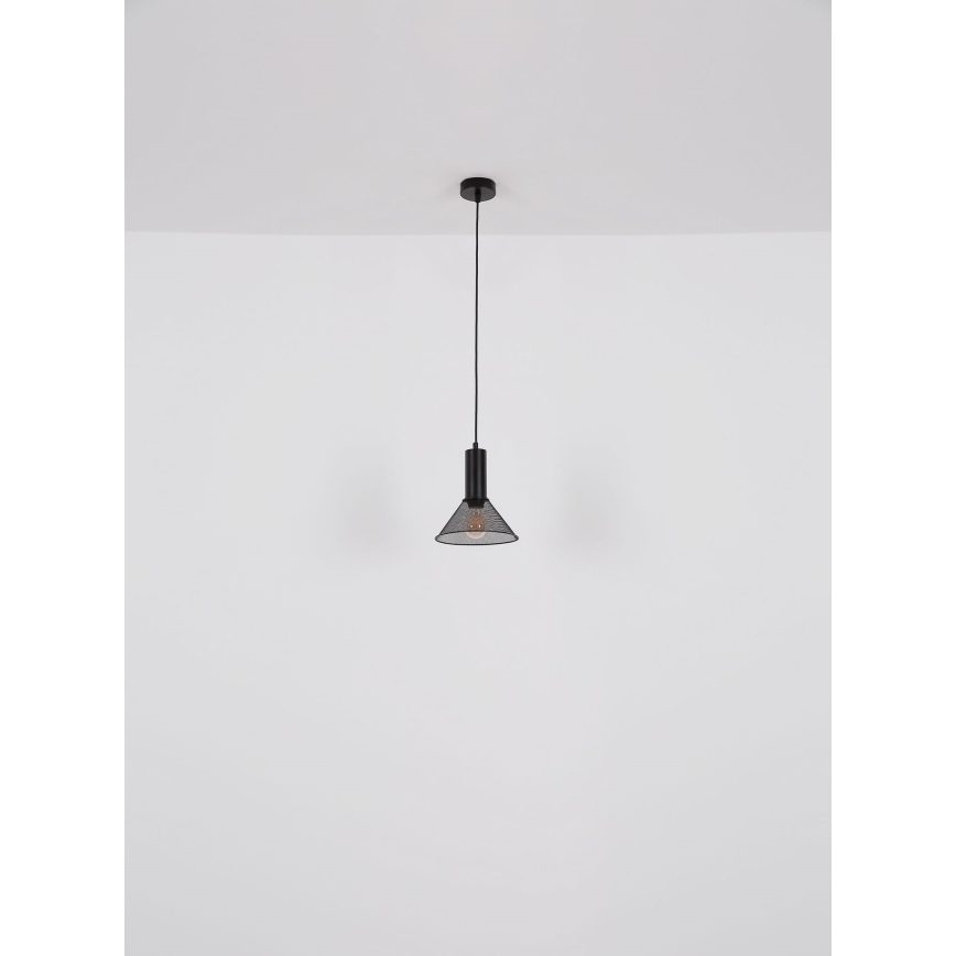 Globo - Підвісна люстра 1xE27/60W/230V чорний