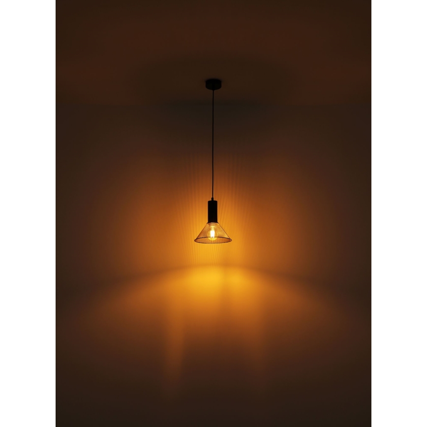 Globo - Подвесная люстра 1xE27/60W/230V черный