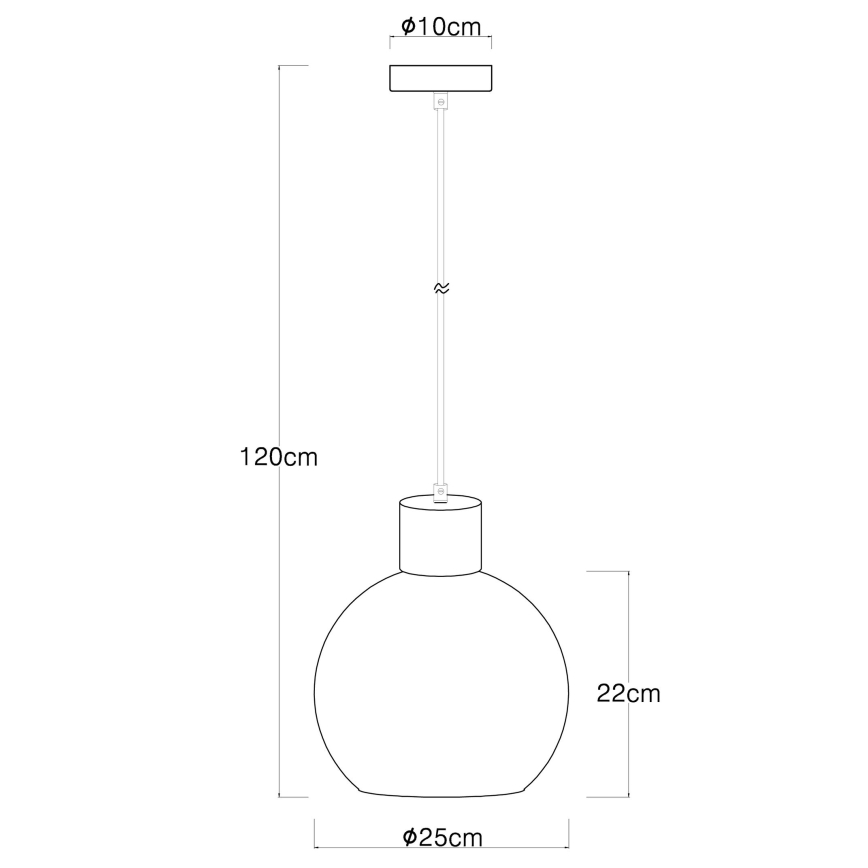 Globo - Підвісна люстра 1xE27/40W/230V