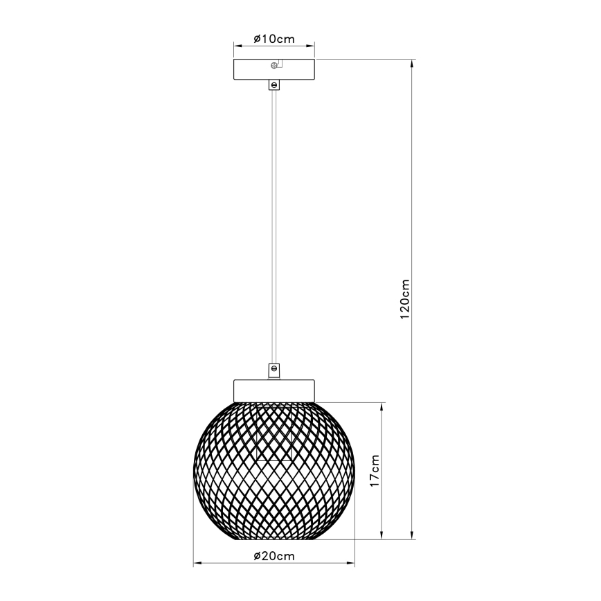 Globo - Підвісна люстра 1xE27/60W/230V