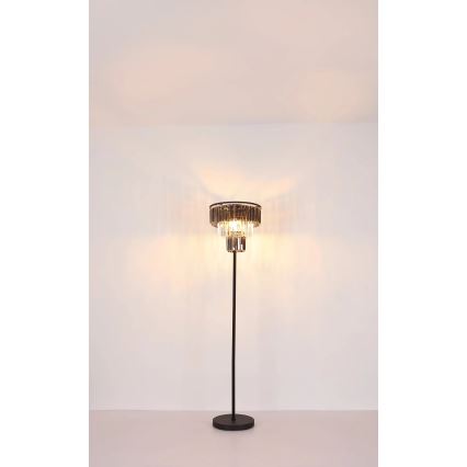 Globo - Торшер 3xE27/40W/230V діаметр 40 см чорний