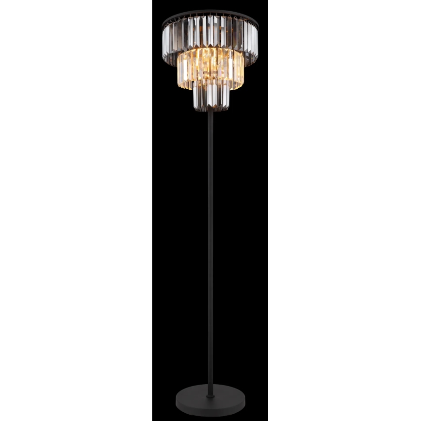 Globo - Торшер 3xE27/40W/230V діаметр 40 см чорний