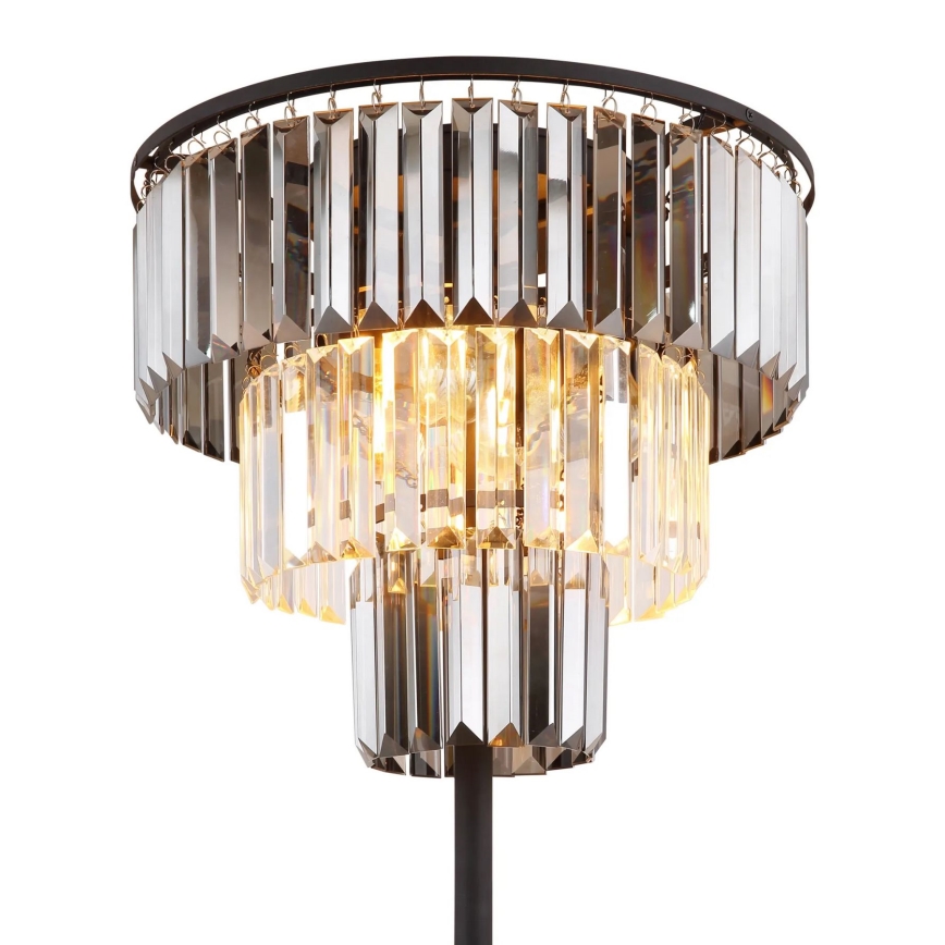 Globo - Торшер 3xE27/40W/230V діаметр 40 см чорний