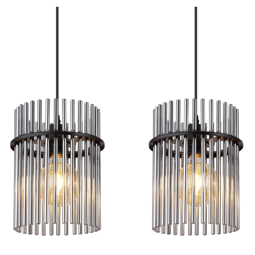 Globo - Підвісна люстра 3xE27/60W/230V чорний