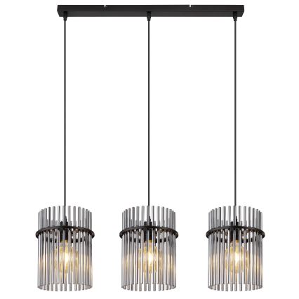 Globo - Підвісна люстра 3xE27/60W/230V чорний