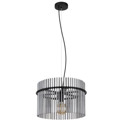 Globo - Підвісна люстра 1xE27/60W/230V діаметр 40 см чорний