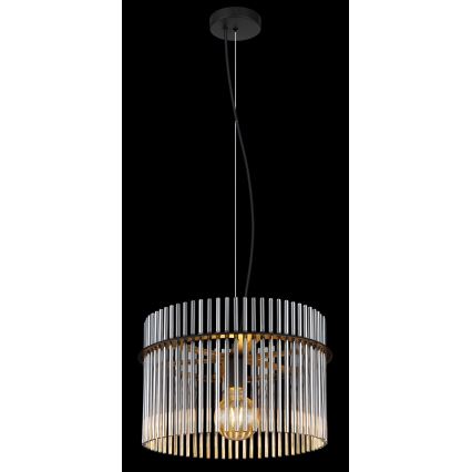 Globo - Підвісна люстра 1xE27/60W/230V діаметр 40 см чорний