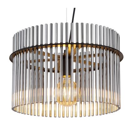 Globo - Підвісна люстра 1xE27/60W/230V діаметр 40 см чорний