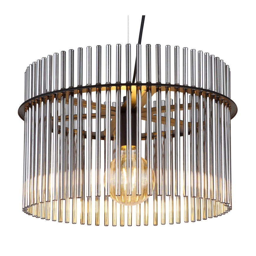 Globo - Подвесная люстра 1xE27/60W/230V диаметр 40 см черный