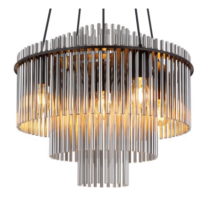 Globo - Подвесная люстра на тросе 5xE27/60W/230V чёрная