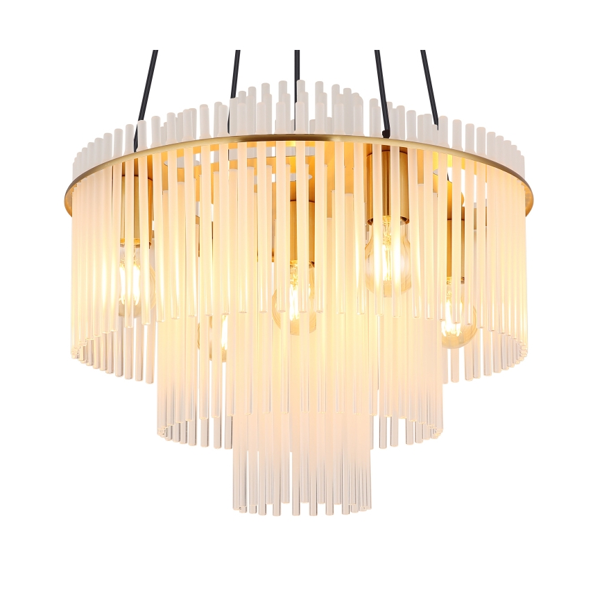 Globo - Подвесная люстра на тросе 5xE27/60W/230V, золотая