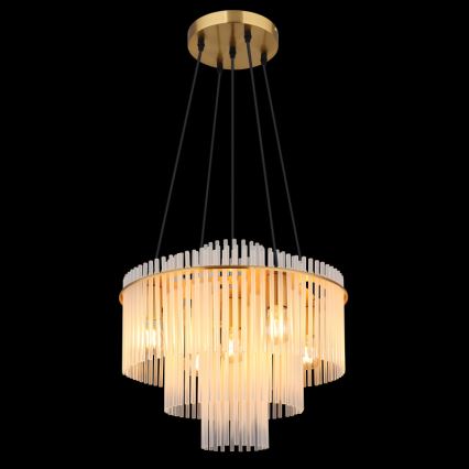 Globo - Люстра на тросі 5xE27/60W/230V золота
