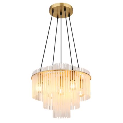 Globo - Люстра на тросі 5xE27/60W/230V золота