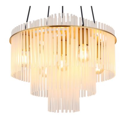 Globo - Люстра на тросі 5xE27/60W/230V золота