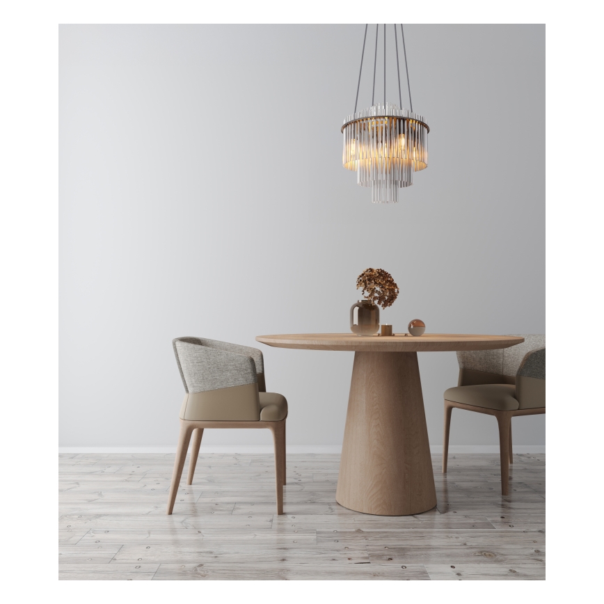 Globo - Підвісна люстра 5xE14/40W/230V чорний